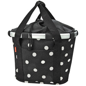 KlickFix Bikebasket black dots