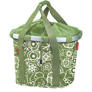 KlickFix Bikebasket fleur green