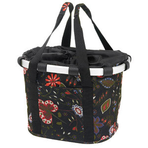 KlickFix Bikebasket folklore-schwarz