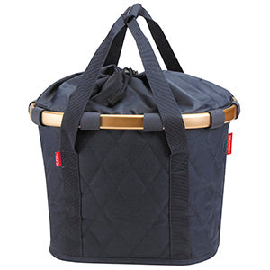 KlickFix Bikebasket rhombus midnight gold