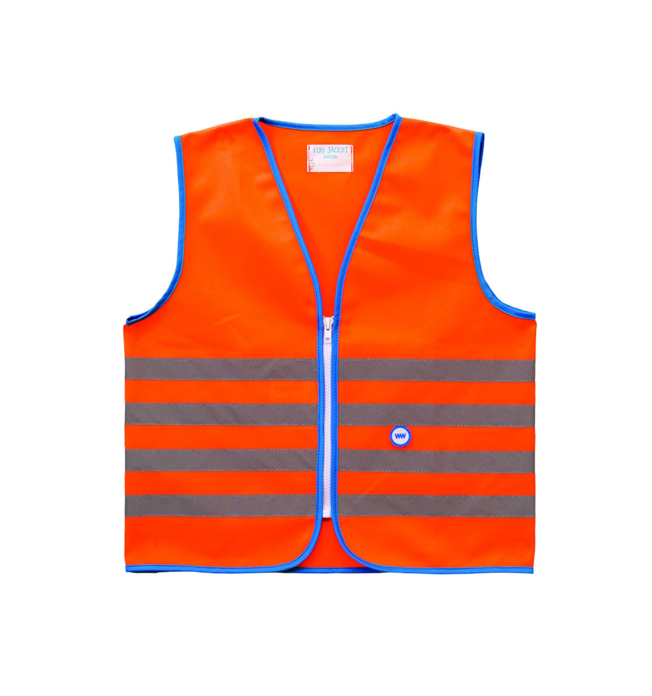 WOWOW Reflexweste Fun Jacket for Kids orange