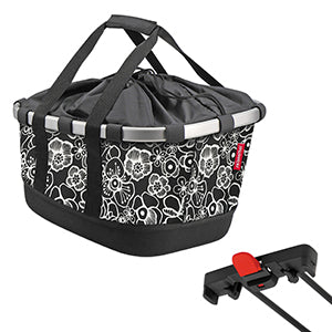 KlickFix Bikebasket GT fleur schwarz